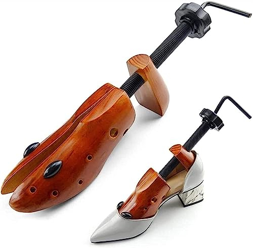 DLUXCA Extenseurs professionnels en bois de pin for civière de chaussures for hommes et femmes (Color : 2 pcs, Size : 42-46)