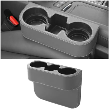 JNNJ Portaoggetti per Auto, Tasche a Fessura Della Fessura del Sedile, Organizer per Seggiolino Auto, Accessori Auto Multifunzionali, per Contenere Cellulari, Portafoglio, Carte(Grigio)