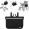 supregear Sac Latéral Fauteuil Roulant, Multifonction Rollator Déambulateurs Fauteuils Roulants Scooters Genoux Accoudoir Personnes Âgées Seniors, Sac Voyage Portable, Noir