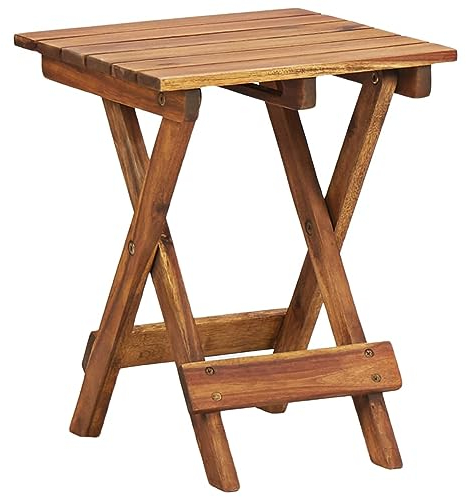 ARKEM Blumenständer 30×30×38 cm Massivholz Akazie Blumentreppe Pflanzentreppe Blumenbank Wohnzimmer