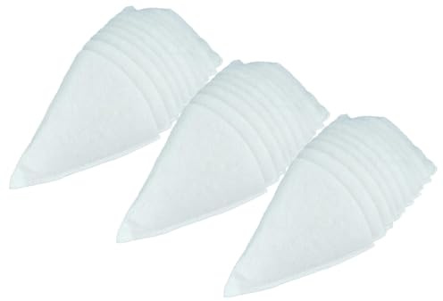 vhbw 30 x konisk filter ersättning för tiotals 990320031 för ventilationssystem – frånluftsfilter G4, DN 100 vit