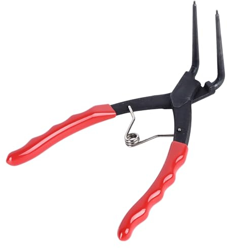 Pinza per Anelli Elastici, Piegata Interna a 90 Gradi per Carichi Pesanti, Acciaio Al Carbonio Lungo 7 Pollici con Impugnatura a Molla per Ambienti Speciali