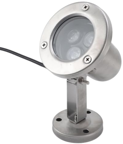 Wasserdichter Unterwasser Edelstahl Teichlicht LED Scheinwerfer IP68 Für Brunnen Pool Dekoration 3W Hochhell Mit DC12V Betrieb (Warmweiß)