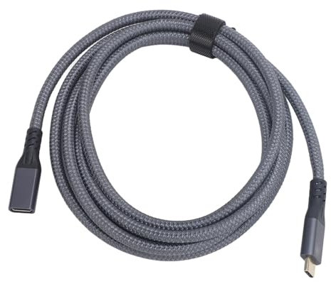 Plyisty Cavo Prolunga USB C, Cavo Prolunga USB C 3.2 Gen 2 Maschio-femmina, Ricarica Rapida 240 W e Trasferimento Dati 20 Gbps, per Telefono IOS 15, (2 metri / 6,6 piedi)