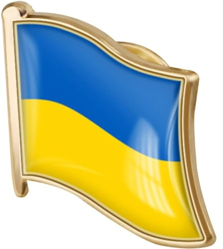 Ukraine-flagge-brosche, Ukrainische Abzeichen, Anstecknadeln, Nationalflaggen-knopf, Anstecknadel, Anstecknadel