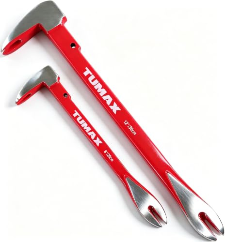 TUMAX Nail Puller Cats Paw Pry Bars (8 inch and 12 inch)