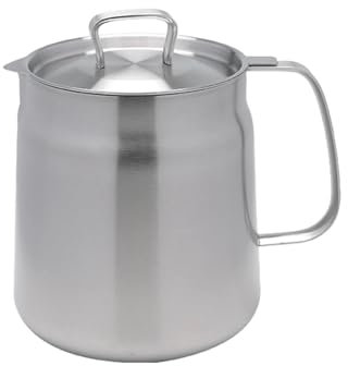 Carafe Filtrante à Huile Pot de filtre à huile en acier inoxydable 1,5 l/2 l, outils de cuisine, bouteille de lie d'huile séparée réutilisable, réservoir d'huile de stockage de grande capacité avec co