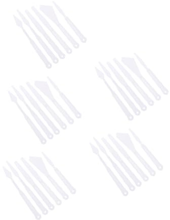 OSALADI 30pezzi Spatola in Plastica Per Pittura Portatile Raschietto Per Pigmenti Strumento Per Mescolare Colori Di Spatole Per Artisti e Pittori