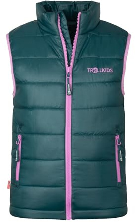 Trollkids Kids Trondheim Vest | Wassabweisend, winddicht und atmungsaktiv, Leicht und warm