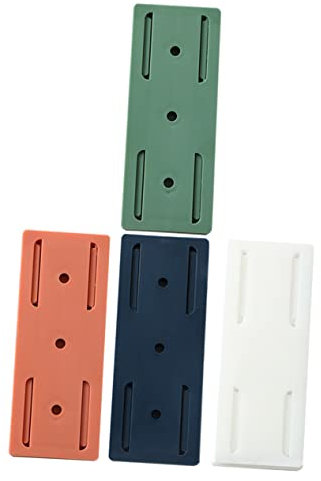 SEWACC 4piezas Organizador De Enchufes De Pared Soporte para Regleta Sin Clavos Hogar Material Resistente Fácil Instalación Pared