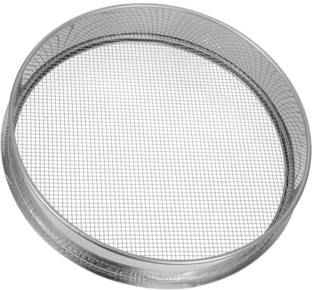 DECOMELODY Tamis Jardin en Acier Inoxydable 30 Cm à Mailles 6 pour Filtrage De Terre Et Compost pour Jardinage Et Amusement des Garçon Et Filles sur Plage