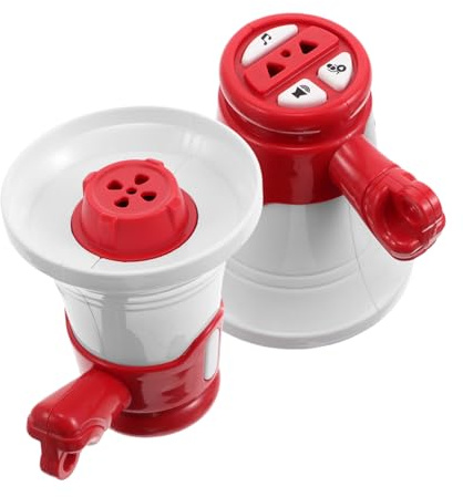 FUNNETOYU 2 Stück Mini Megafon Schlüsselanhänger Handheld Lauter Verstärker mit Klarem Sound für Geburtstag Team DIY Projekte Geeignet