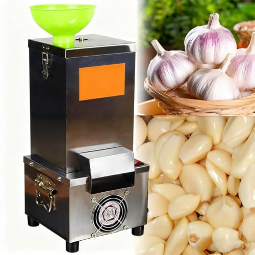 Peladora eléctrica comercial de ajos, acero inoxidable, máquina peladora de ajos de 25 kg/h, separadora de ajos para restaurantes, barbacoas y cantinas