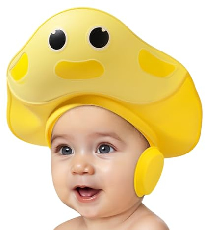 Cappellino Doccia Per Bimbi Visiera Shampoo Cappellino Bagno Protezione