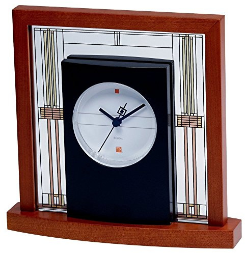 Bulova B7756 Willits Frank Lloyd Wright Table Clock
