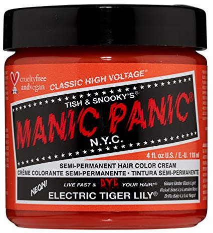 Manic Panic Electric Tiger Lily Hair Colour Classic Cream Formula 4oz.