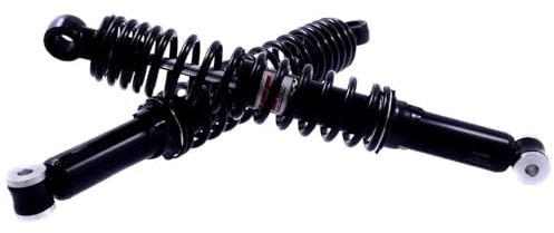 YSS Stoßdämpfer Stereo verstellbar 340Â mm | Öldruck-Dämpfer mit Federvorspannung, Auge 10 mm oben/unten, schwarz; kompatibel mit PIAGGIO X8 125 Leader 4T LC 00-07