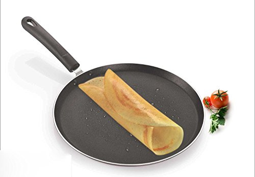 Tanish Trading Dosa Pan 290mm, Non Stick Dosa Tawa, Indian Style Dosa Pan, 4-Layer Hard Aluminum Cookware