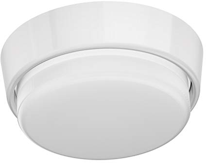 ledscom.de GX53 Lampen-Fassung INEL rund 90mm Ø inkl. LED Lampe 6,164W 644lm weiß 3-Stufen Dimmen ohne Dimmer mit Lichtschalter