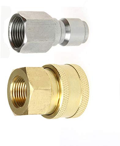 3/8' Male Female Quick Connector Cleaning Machine High Pressure Washer Gun Sprayer Pipe Hose Fitting Parts Adaptors