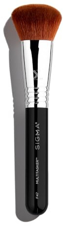 Sigma Beauty F47 Multitasker Make-up-Pinsel – Multifunktionaler Make-up-Pinsel für Foundation, Bronzer, Rouge, Setting Powder – Weitwinkel-Pinsel – vegan, synthetisch