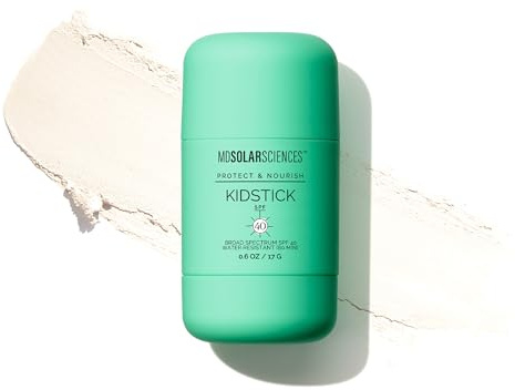 MDSolarSciences Mineral KidStick SPF 40 | Gentle Sunscreen Stick for Kids | Zinc Oxide, Vitamins C & E | Easy Glide On, Broad-Spectrum, Fragrance-Free, Mess-Free Sun Protection | 0.6 oz