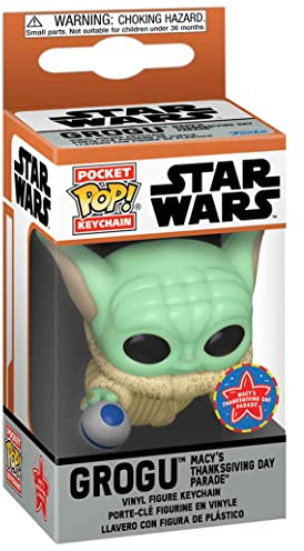 Funko Pocket Pop! Thanksgiving Day Parade Grogu Schl sselanh nger, Braun, S