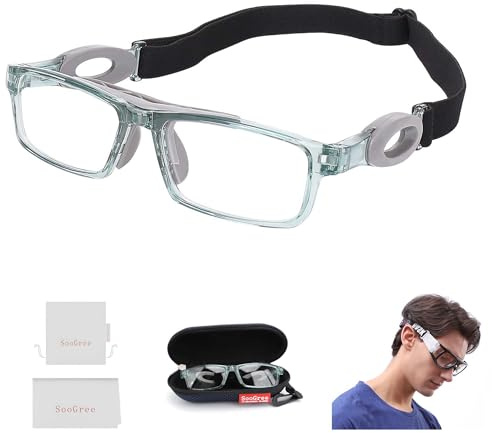 SooGree Squash Goggles, Racquetball Goggles, Safety Glasses for Womens Men, Windproof Outdoor Eyewear, Baseball Running Sports Cycling Goggles