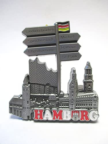 Hamburg Metall Magnet Elbphilharmonie Michel Rathaus St.Pauli (SI)