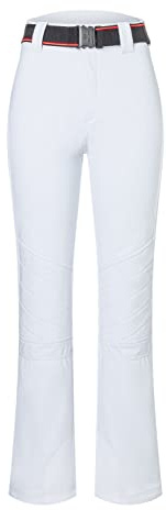 Bogner Fire + Ice Ladies Zula Weiß - Warme Moderne Damen Skihose, Größe 42 - Farbe Offwhite