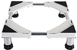 Heavy Duty 4/8/12 Legs Washing Machine Base Stand Adjustable Refrigerator Holder Bracket Length 51-72cm Width 46-68cm Wine Cooler Stent Fridge Stand Pedestal (H:14-17cm) (12 Legs,14-17cm) (4 Legs