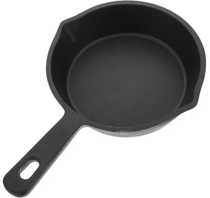 Cabilock Mini Sartén De Hierro Fundido Antiadherente Ideal Para Panqueques Compatible Todas Las Cocinas