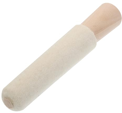 Operitacx 1pezzi Strumento per Lucidare Gli Anelli e Smerigliare Gioielli per Uso Domestico Regalo di Compleanno Multifunzionale Realizzato in Legno e Panno Anti-Pelucchi Durevole e Affidabi