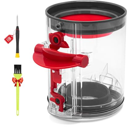 Poubelle Conteneur Réservoir pour Dyson, Pièces Rechange pour Dyson V12 Slim + Tournevis T8, Cartouche de Rechange Améliorée pour Aspirateur pour Dyson V12 Slim(Brosse gratuite)