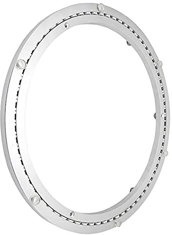 Plattenspieler-Lager, Tisch-Plattenspieler-Basislager, Glatte Drehplatte, 360 Grad drehbar, geräuschlos, rund für Esstisch, TV, Computer-Monitor, 12 Zoll, Robustes Stahl-Lazy-Susan-Lager