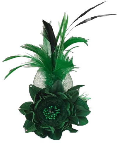 JKQBUX Multifunktionale Feder-Blumen-Brosche für Frauen und Mädchen, Ansteckbrosche, Party-Zeremonie, Zubehör, Tanz, Bankett-Anstecknadeln