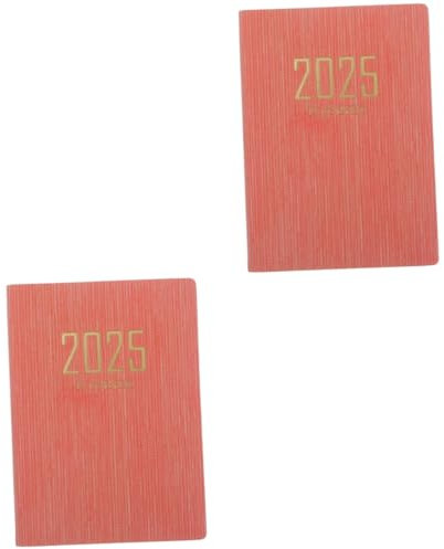 Gogogmee 2st Zeitplan 2025 Mini-notizbuch Planer 2025 Notizbuch Aus Millimeterpapier Agenda Akademischer Jahresplaner Kleinkind Notizbuch Tägliches Kalenderbuch Tag Kinder Notizbuch Rosa Pu