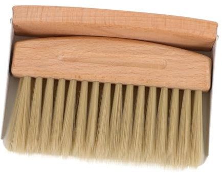 WESIEVYA Mini Scopa e Paletta Multiuso per Pulizia Desktop e Auto Spazzola Compatta per Rimuovere Polvere e Pelo Animali Leggera e Facile da Usare per Spazi Ridotti