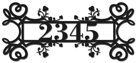 Numero Civico Esterno Personalizzato Elementi Floreali Numeri Civici Da Esterno Regali Per La Casa Utili Elegante Targa Personalizzata Da Esterno Semplice Insegna Personalizzata Esterno