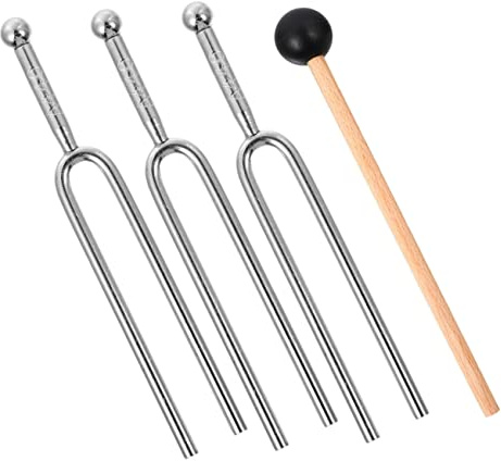 Vaguelly 1satz Premium Stimmgabeln Für Gitarre Mit Schlägel Professionelles Zubehör Für Gitarren Violinen Klaviere Und Mehr Robuste Und Langlebige Bauweise Für Optimale