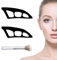 LUMOOM Plantillas de Sombra de Ojos y Delineador - 3 Herramientas Reutilizables con Aplicador para Principiantes y Niñas