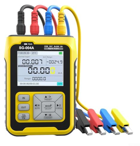 Calibrador profesional del generador de señal del PDA SG-004A, calibración 420mA con la curva en tiempo real, conversión de señal, capacidades de la actualización del USB
