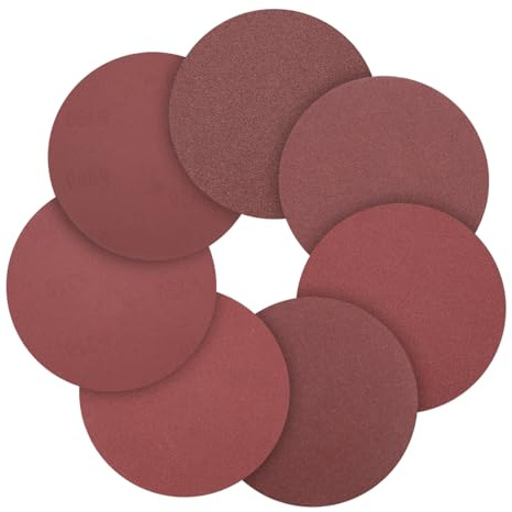CoCud 80 Pcs 150mm 6 Inch Sanding Disc 80/120/180/320/400/600/800/1000 Grit Round Hook and Loop Sandpaper for Random Orbital Sander Automotive Car