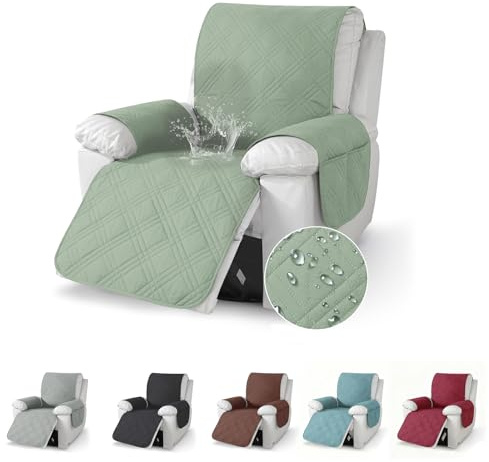 BOYIFEIJIE Cuscino per poltrona relax con braccioli – Coprisedia antiscivolo impermeabile e lavabile in lavatrice – ideale per famiglie con bambini e animali domestici – Protezione mobili per poltrona