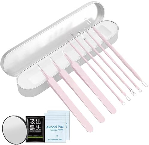 Herramienta Extractor de Granos Kit de Limpieza Facial para Espinillas | Productos De Precisión Para El Cuidado De La Piel Con Empuñadura Antideslizante