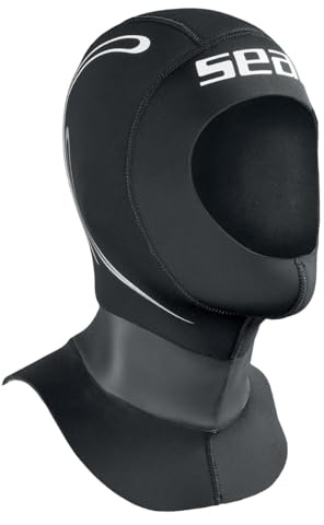 Seac Tekno, 5 mm Neopren-huva för dykning med luftfrigöringsventil, ventilationssystem för herr och dam