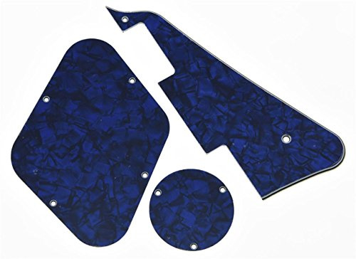 kaish Blue Pearl LP Plektrumschutz & hinten Teller Switch Plate Cavity Abdeckungen für Gibson Les Paul