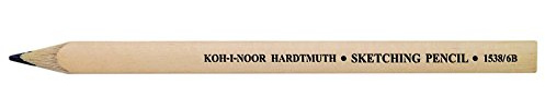 Koh-I-NOOR 1538 N6b001ks 6B Skizzieren flach Bleistift (12 Stück)