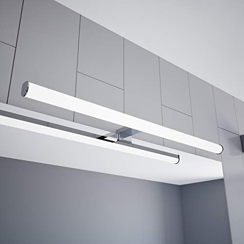 kalvmaterial för möbler LED spegellampa 600 mm bygglampa 230 V badrum förkromad, urval: 600 mm – varmvit
