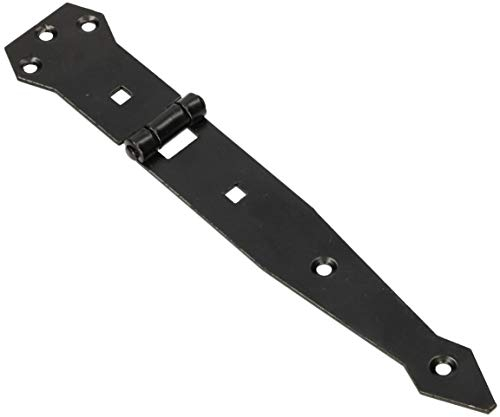 KOTARBAU® Cerniera 200 mm cerniera per porta cerniera per cancello nastro verniciato a polvere cerniera a croce cerniera superiore in acciaio inossidabile nero